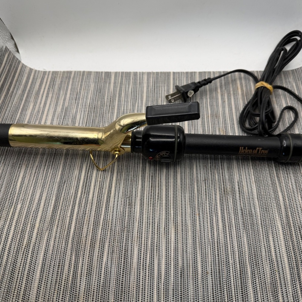 Helen of Troy Gold Series Professional 1 Inch Curling Iron Model 1008 Gold Black